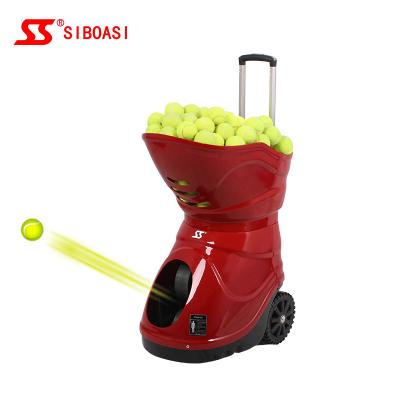 China Li-battery and remote control tennis ball machine siboasi S4015 66.5*49*61.5cm for sale