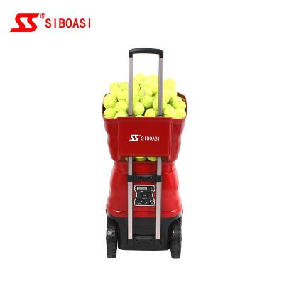 China Self Tennis Slinger Shooting Robot Machine Tennis Court Training Ball Programming Machine for sale