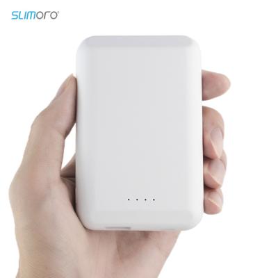 China Slimoro Portable Radio Protable Charger Magnetic Power Bank Qi 5000mah 10000mah 20W Max Universal Solar Power Bank With Wireless Charging for sale