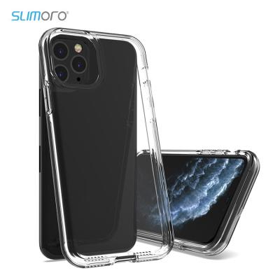 China New HD High Quality Transparent Custom Shockproof Slimoro PC+TPU Phone Case Suitable 2 in 1 Handset For iPhone 11 12 13 Case for sale