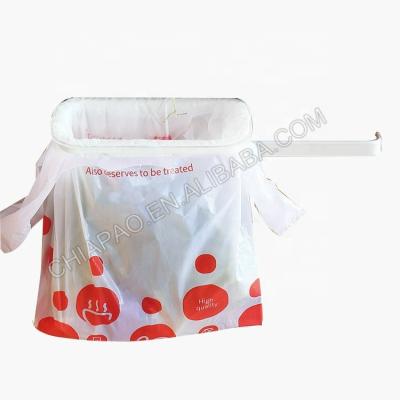 China Sustainable Garbage Bag Holder Kitchen Cabinet Door Hanging Trash Can Storage Trash Bag Holder for sale