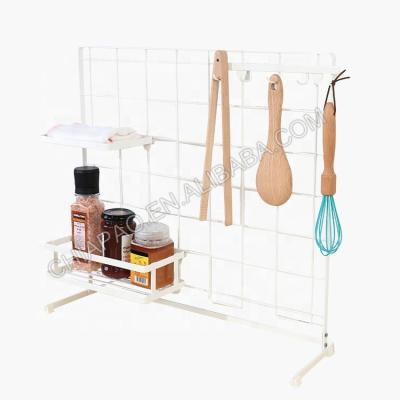 China Sustainable Multifunctional 5 hooks Rack for Grid Panel Counter Organizer Over the Sink for Home Kitchen for sale