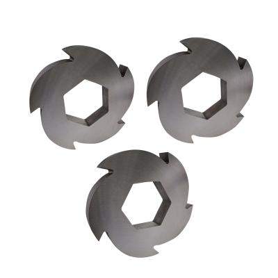 China Good Quality Double Shaft Customization PET Carbide Shredder Blades For Shredder Recycling Machine for sale