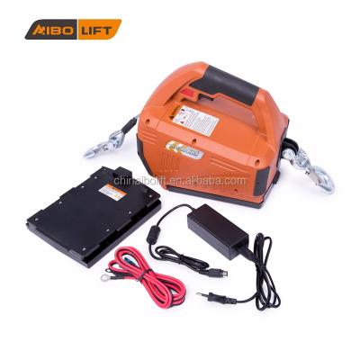 China AUTOMATIC Tool 1000lbs 24v Hardware Rechargeable Battery Pack Electric Winch for sale