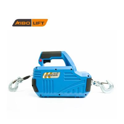 China 555lbs 250kg AC100V-240V Manual Control Winch Winch Pulling Electric Winch 555lbs 250kg Portable Electric Power Block Tool Crane for sale