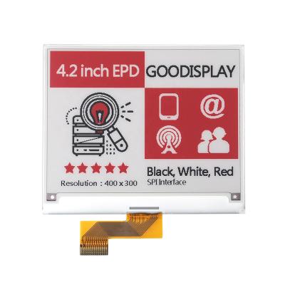 China Raspberry pi 400x300 STM32 color eink display spi transparent epaper / 4.2 inch e ink 4.2 for sale