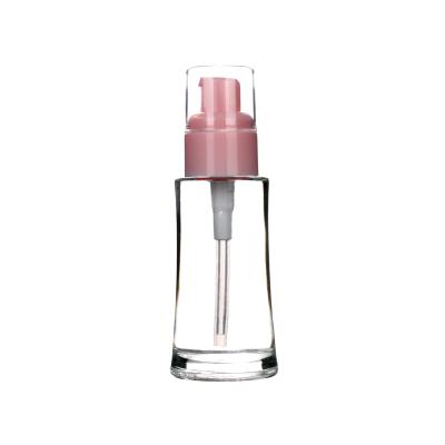 China Personal Care Factory Manufacture Various Luxury Cosmetic Oil Lotion Pump Glass Bottle for sale