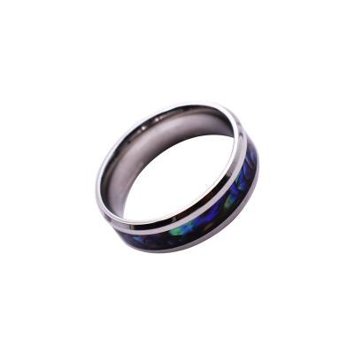 China CLASSIC Men's Ring Bao Bei Inlaid Titanium Steel Stainless Steel Mirror Steel Quality Top Customized First New for sale