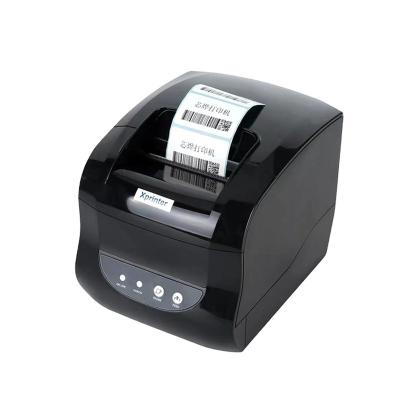 China Best price black and white 80mm 3 inch two in one receipt and label printer Xprinter 365b 80MM USB thermal sticker desktop printer for sale