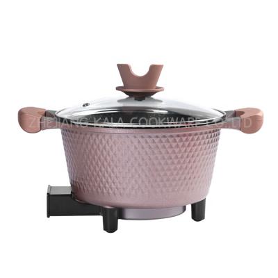 China mini frying pan stir fry electric pan electric cooking pot cookware pot hot sales cheapest non stick grill pan marble for sale