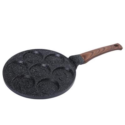 China non stick cookware non stick mini frying pan cooking pot smile cake pan marble stone cookware wholesale aluminum for sale