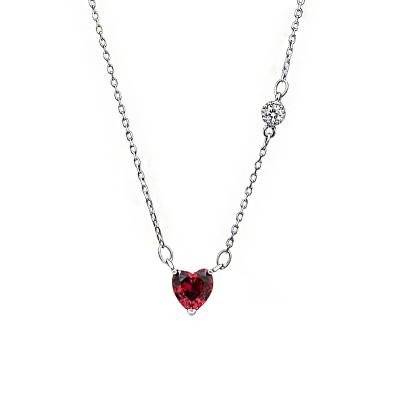 China FASHIONABLE Heart Pendant Necklaces 925 925 Sterling Silver Silver Women for sale