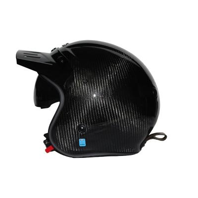 China Half Face Carbon Fiber Open Style Retro Half Face Motorcycle Helmets for sale