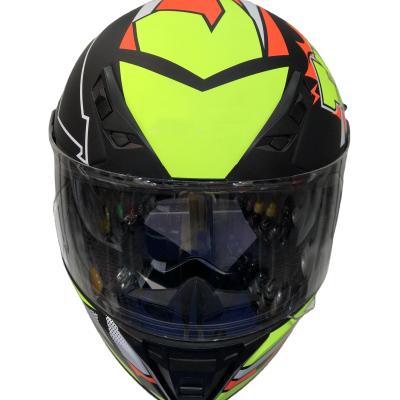 China Luxury Wholesale DOT Motorcycle Full Face Helmet Visor Sun Shield Street Bike Snowmobile Dual Traveling ABS Helmet for sale