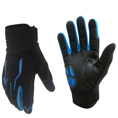 China Full Finger Bicycle Cycling Thermal Silicone Touch Screen Men's Outdoor Sports Non-Slip Gloves Windproof and Women's Autumn and Winter for sale