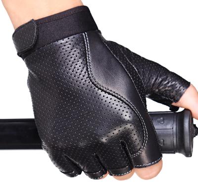 China Half Finger 100% Protection Leather Tactical Paintball Military Airsoft Tactical Gloves for sale