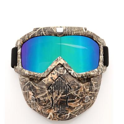 China New Colorful Detachable Paintball Goggle Windproof Full 6 Color Ricing Motorcycle Goggles Tactical Mask for sale