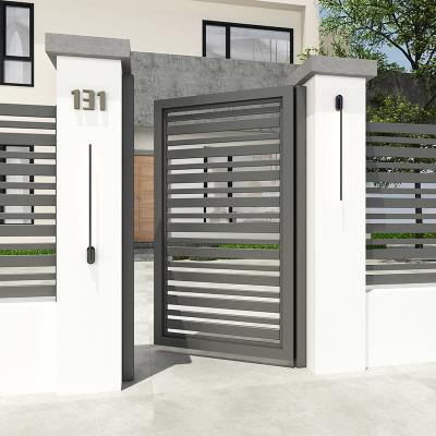 China HANDU 2022 Modern Decorative Aluminum Doors Hot Sale Aluminum Entry Door With Electric Lock for sale