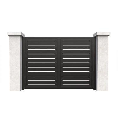 China HANDU Front Entry Door High Quality Residential Modern Residential Aluminum Barrier Panels Aluminum Base Track House Newly Design for sale