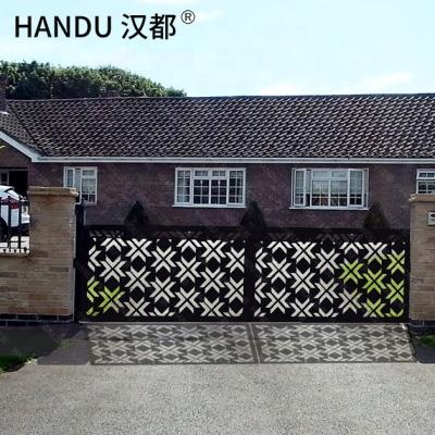 China HANDU Modern Design Automatic System Aluminum Door Retractable Canopy Sliding Door for villa garden and backyard for sale