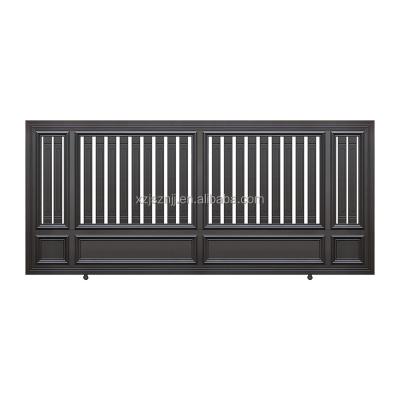 China Modern HANDU Iron Foundation Track Designs With Aluminum Sliding Gate Garden For House for sale