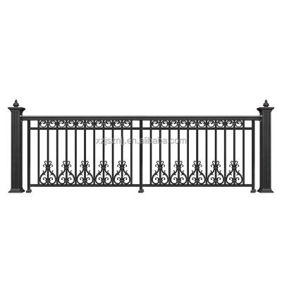 China HANDU Factory Price Easily Assembled Aluminum Garden Wall Panel Fencing With Iron Base Track Designs for sale