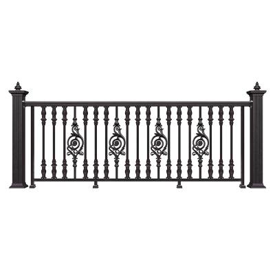 China Factory Price HANDU Strong And Stylish Garden Buildings Security Aluminum Barrier Easily Assembled Fence Also Iron Base Track Designs for sale