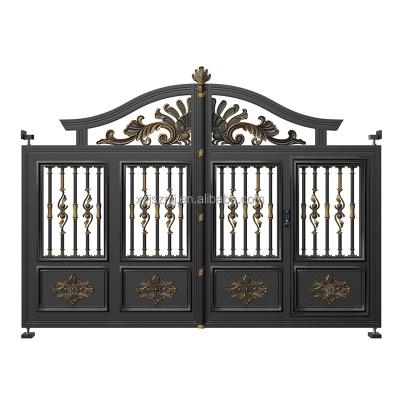 China Modern HANDU 6ft High House Door Grill Designs Basic Track Auto Electric Indian Design 2022 for sale