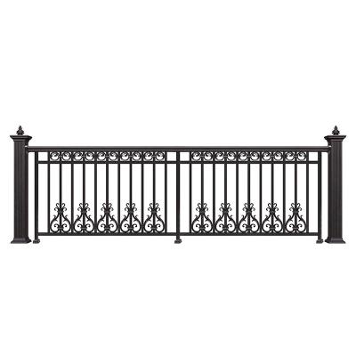 China China Horizontal Black Aluminum Gate Price HANDU Fence System Decorative Garden Panel Fenceing Used Garden Pool Slat Panels Aluminum Fenceo for sale