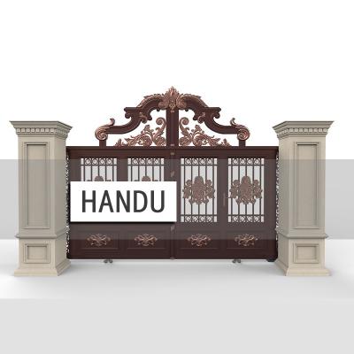 China Morden Handu Aluminum Base Track Designs With Iron Driveway Gates In Indian House Base Track Ground Designs for sale