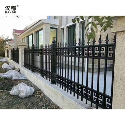 China Modern Factory Price HANDU Strong And Stylish Garden Buildings Security Aluminum Fence Also Fence Iron Gate Design for sale