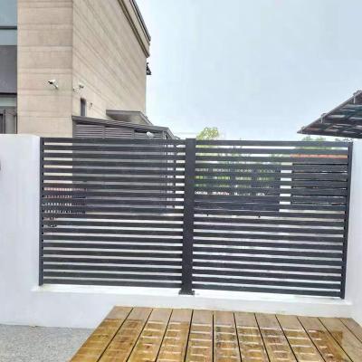 China HANDUFactory Prices Garden Fence And Gate Slats Aluminum Metal Fence Panel Gates Aluminum for sale