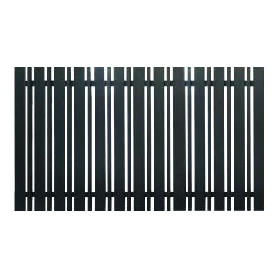 China HANDU Modern Project Custom Design Semi-Privacy and Full Privacy Aluminum Slat Fences Fade Baker Chelsea Trellis for sale