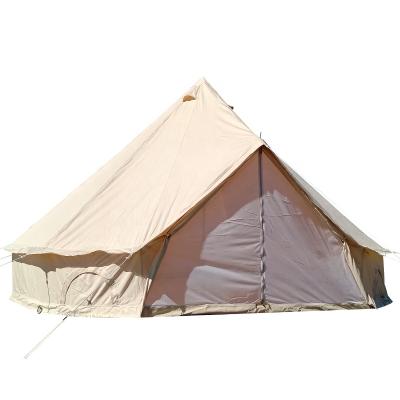 China Water Proof Cotton Canvas Luxury 5m Bell Tent For Glamping Resistant for sale