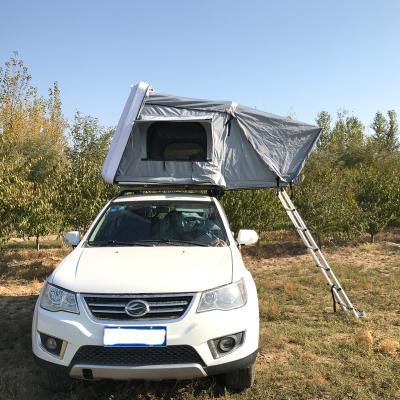 China 4x4 Off Road Waterproof Outdoor Camping Top Block Aluminum Car Straight Tie Type Hard Shell Roof Top Tent For Sale for sale