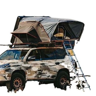 China Fashion Design Side Straight Tie Type Opening Hard Shell Auto Roof Top Tent For Outdoor Camping for sale