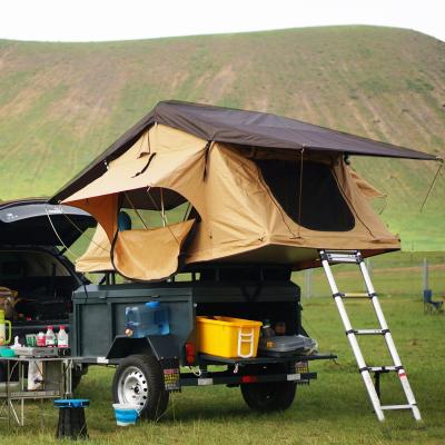 China 4x4 waterproof soft top car rooftent straight bracing type offroad car rooftent top camper tent for sale for sale