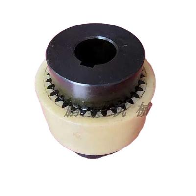 China Manufacturer Sale High Accuracy Nylon Curved Teeth Sleeve Coupling Flexible Gear Coupling for sale