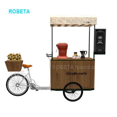 China Mobile vegetable processing factory motorcycle cafe food bike trailer selling electric motorized cart food truck 3 wheel for sale for sale