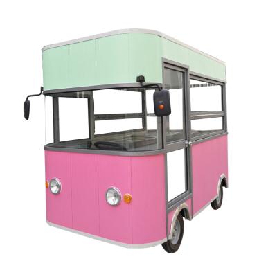 China Vegetable Processing Plant Customized Battery Powered Mobile Kitchen Food Bus Truck for sale