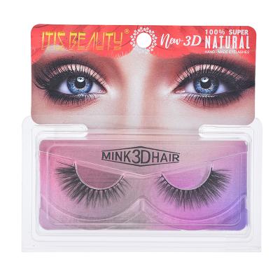 China Long Wholesale Price Good Quality Hand Made Soft 100% Superb Natural 3D False Eyelash for sale