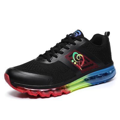 China 2020 Colorful Anti-odor New Arrival Air Cushion Lace Couple Wholesale Quality Women Sports Shoes for sale