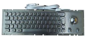 China MKT2752 372.0x102.0mm kiosk metal keyboard with Cherry mechanic key switch for sale