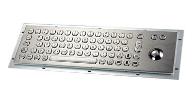 China MKT2654 370x122mm kiosk metal keyboard with trackball for sale