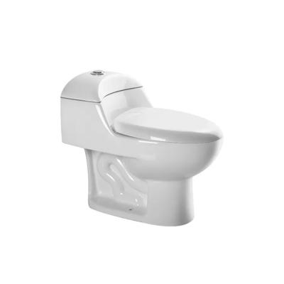 China Double-Flow Sanitary Ware Siphon Wc Extended Flush Double One Piece Toilet Siphonic Toilet From China Factory for sale