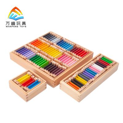 China Develop Kids Intelligence Kindergarten Wooden Montessori Educational Teaching Aids Toys Color One Set for sale