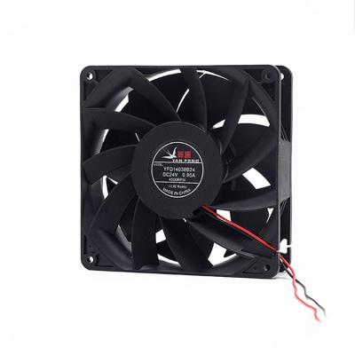 China Hotels 24V Dc 140mm Cooling High Pressure Rpm 14038 140*140*38mm Violent Cooling Fan for sale