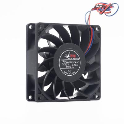 China Hotels Thickening box leaves YAN FENG 12v 9225 Axial Flow Dc Fan industrial cooling fans 92*92*25mm for sale