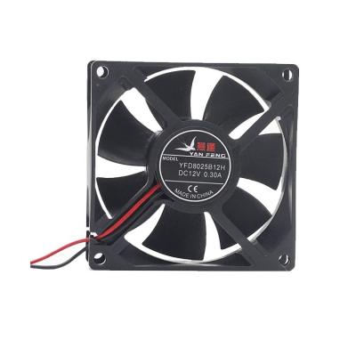 China Hotels Yan Feng 12v 8cm 8025 Axial Flow Dc Fan Electrical Cooling Fans 80*80*25mm for sale