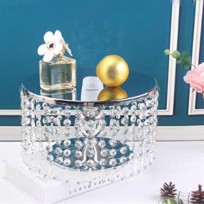 China 2021 Best Selling Crystal Table Cake Stand Wedding Cake Table Stand Crystal Stand With Crystal Clear Cake Table Stand Supplier for sale